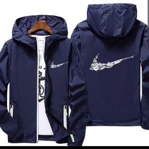 Nikes Jacket Sports Thin Rain coat Jacket Jackets Windbreaker, 5 dif. Colors XL
